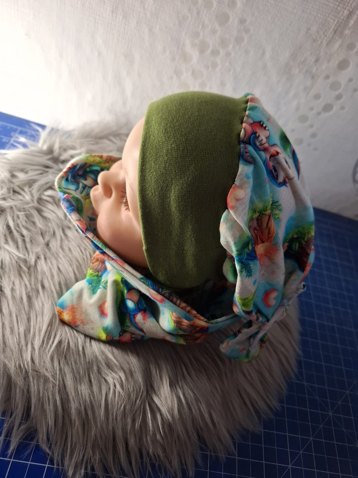 🧣 Loop & Mützen Set Mini Dino