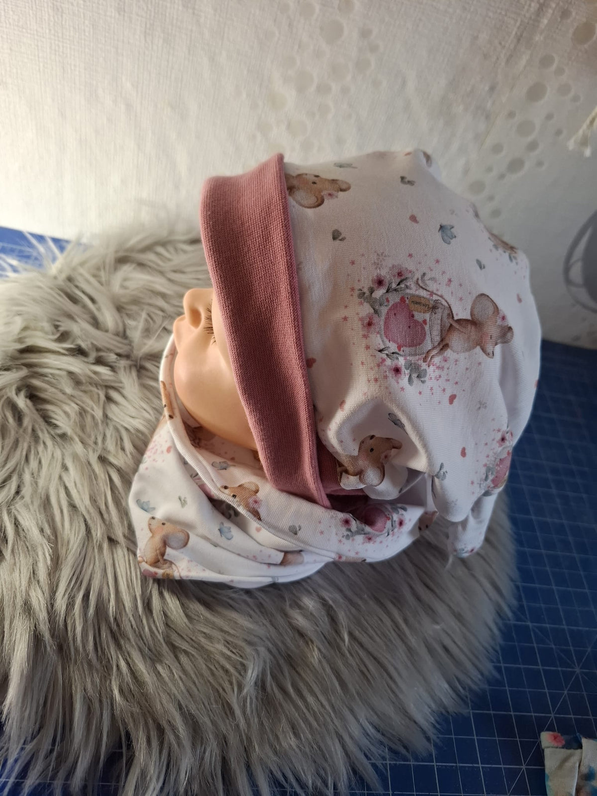 🧣 Loop & Mützen Set Maus