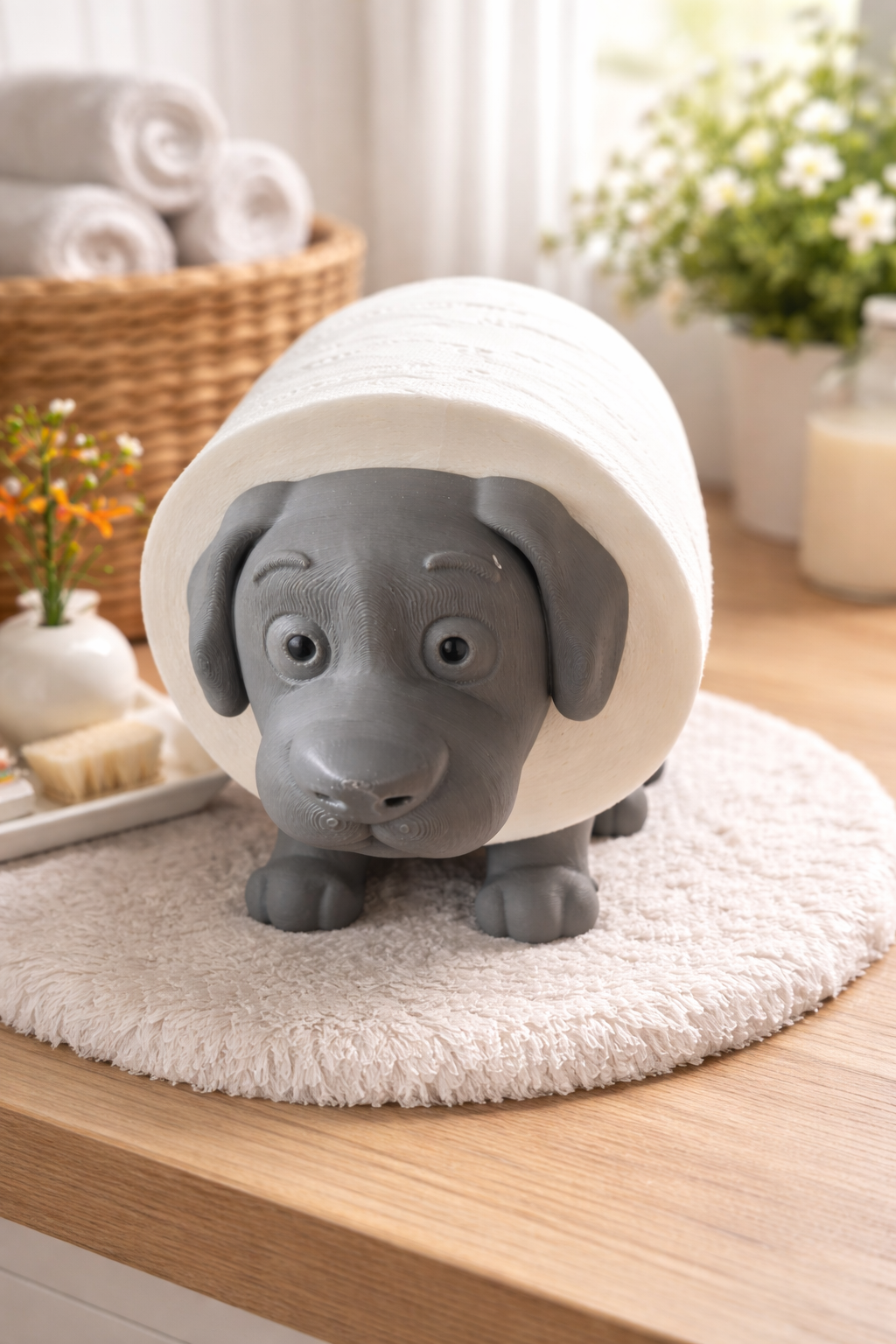 Toilettenpapier Hund