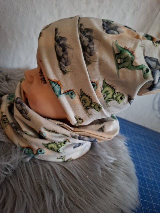 🧣 Loop & Mützen Set Dino
