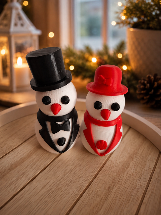 schneemann und Frau